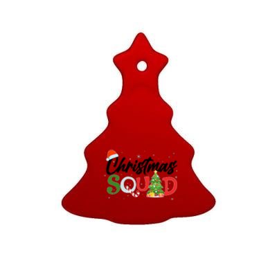 Matching Family Christmas Squad Ceramic Tree Ornament