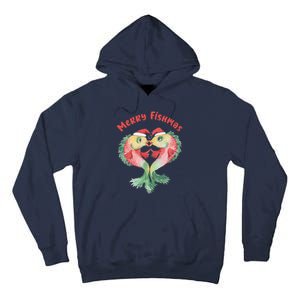 Merry FIshmas Cute Fish Christmas Gift Tall Hoodie