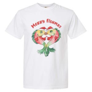 Merry FIshmas Cute Fish Christmas Gift Garment-Dyed Heavyweight T-Shirt