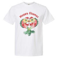 Merry FIshmas Cute Fish Christmas Gift Garment-Dyed Heavyweight T-Shirt