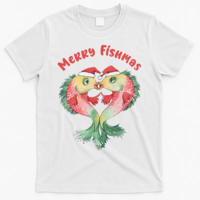Merry FIshmas Cute Fish Christmas Gift T-Shirt