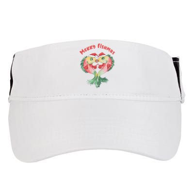 Merry FIshmas Cute Fish Christmas Gift Adult Drive Performance Visor