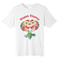 Merry FIshmas Cute Fish Christmas Gift Tall Fusion ChromaSoft Performance T-Shirt