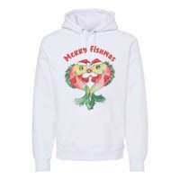 Merry FIshmas Cute Fish Christmas Gift Premium Hoodie