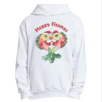 Merry FIshmas Cute Fish Christmas Gift Urban Pullover Hoodie