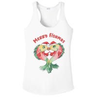 Merry FIshmas Cute Fish Christmas Gift Ladies PosiCharge Competitor Racerback Tank