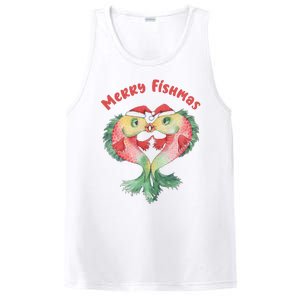 Merry FIshmas Cute Fish Christmas Gift PosiCharge Competitor Tank