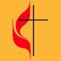 Methodist Flag Christian Cross And Flame Pom Pom 12in Knit Beanie