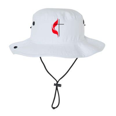 Methodist Flag Christian Cross And Flame Bucket Hat