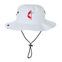 Methodist Flag Christian Cross And Flame Bucket Hat