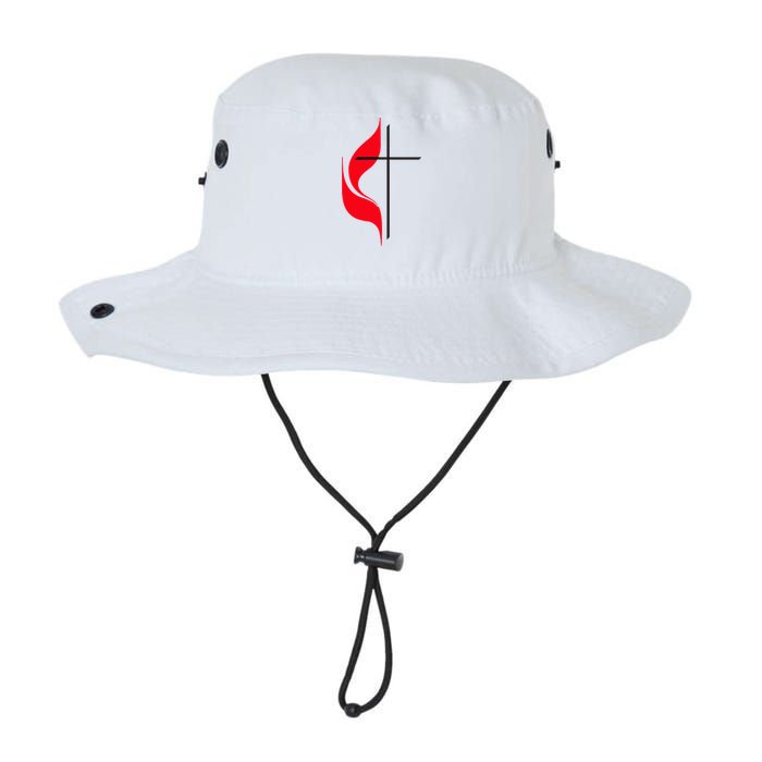 Methodist Flag Christian Cross And Flame Bucket Hat