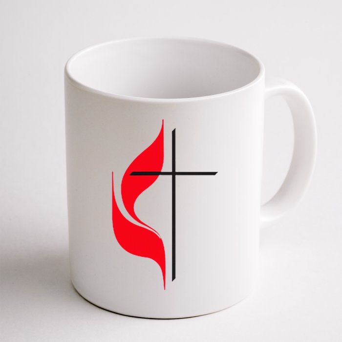 Methodist Flag Christian Cross And Flame Mug
