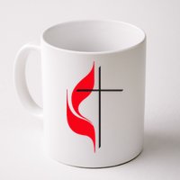 Methodist Flag Christian Cross And Flame Mug