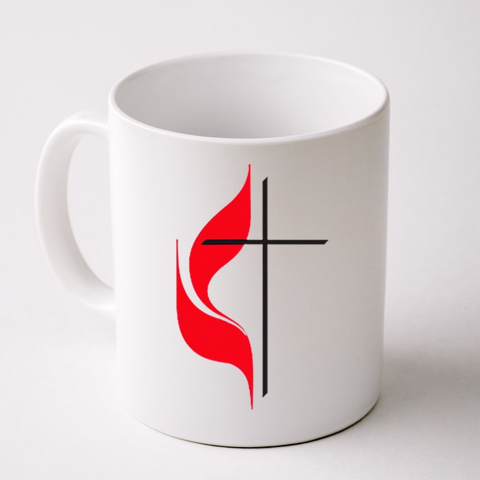 Methodist Flag Christian Cross And Flame Mug
