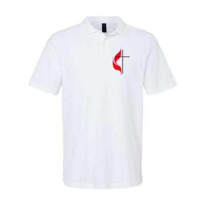 Methodist Flag Christian Cross And Flame Polo