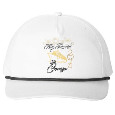 My First Cruise 2024 Family Vacation Cruise Ship Travel Snapback Five-Panel Rope Hat