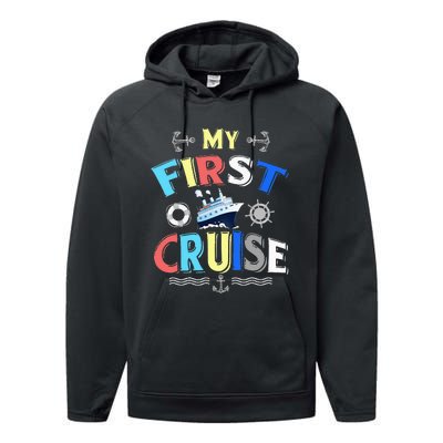 My First Cruise Men Women Rookie Travelers Performance Fleece Hoodie