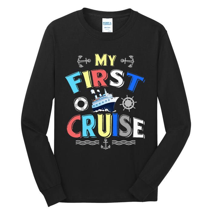 My First Cruise Men Women Rookie Travelers Tall Long Sleeve T-Shirt