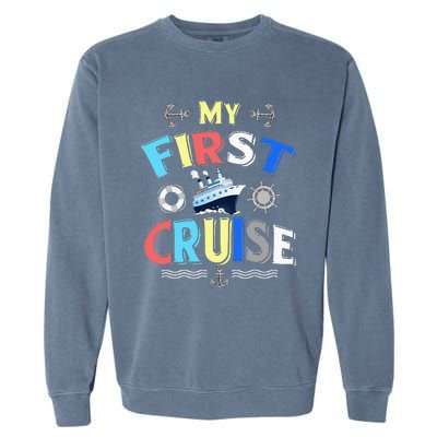 My First Cruise Men Women Rookie Travelers Garment-Dyed Sweatshirt