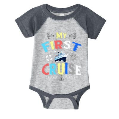 My First Cruise Men Women Rookie Travelers Infant Baby Jersey Bodysuit