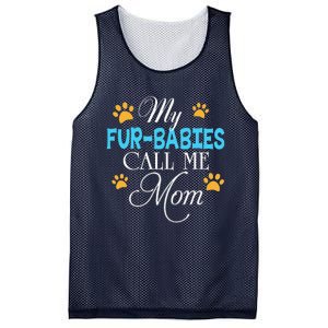 My FurBabies Call Me Mom Dog Cat Lover Mother Father Day Mesh Reversible Basketball Jersey Tank