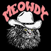 Meowdy! Funny Country Music Cat Cowboy Hat Vintage Funny Sweatshirt
