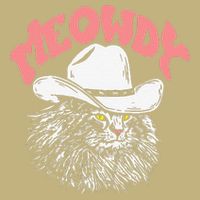 Meowdy! Funny Country Music Cat Cowboy Hat Vintage Funny T-Shirt
