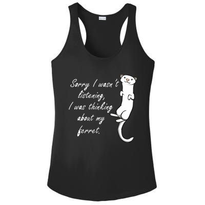 My Ferret Cute Saying Cuddly Rodent Ladies PosiCharge Competitor Racerback Tank