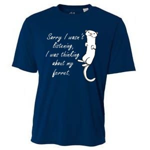 My Ferret Cute Saying Cuddly Rodent Cooling Performance Crew T-Shirt