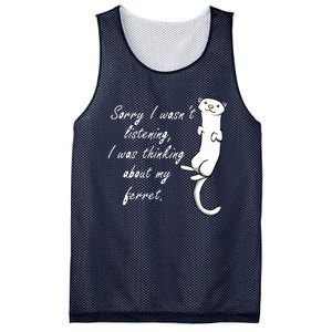 My Ferret Cute Saying Cuddly Rodent Mesh Reversible Basketball Jersey Tank