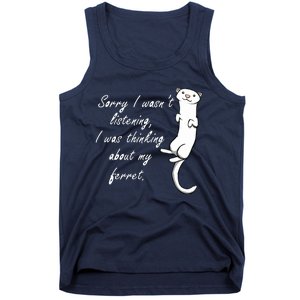 My Ferret Cute Saying Cuddly Rodent Tank Top