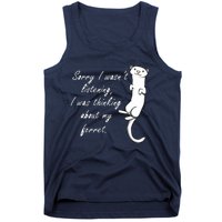 My Ferret Cute Saying Cuddly Rodent Tank Top