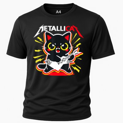 Metallicat Funny Cat Rock 90s Meow For Music Band Of Friend Performance Shirt