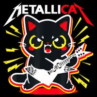 Metallicat Funny Cat Rock 90s Meow For Music Band Of Friend Sustainable Bucket Hat