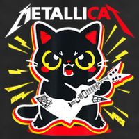 Metallicat Funny Cat Rock 90s Meow For Music Band Of Friend 25L Jumbo Tote