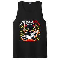 Metallicat Funny Cat Rock 90s Meow For Music Band Of Friend PosiCharge Competitor Tank