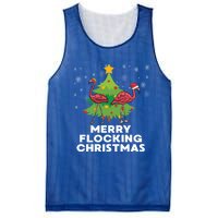 Merry Flocking Christmas Funny Xmas Flamingo Wading Bird Gift Mesh Reversible Basketball Jersey Tank