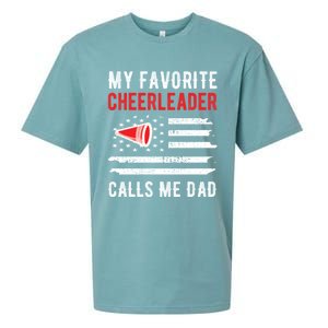 My Favorite Cheerleader Calls Me Dad Cheerleading Cheer Dad Funny Gift Sueded Cloud Jersey T-Shirt