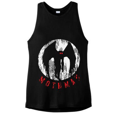 Mothman Folklore Cryptid Ladies PosiCharge Tri-Blend Wicking Tank