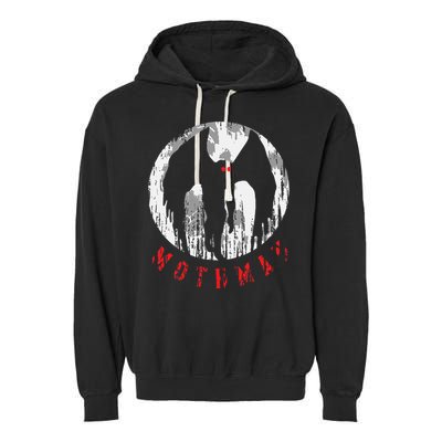 Mothman Folklore Cryptid Garment-Dyed Fleece Hoodie
