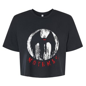 Mothman Folklore Cryptid Bella+Canvas Jersey Crop Tee