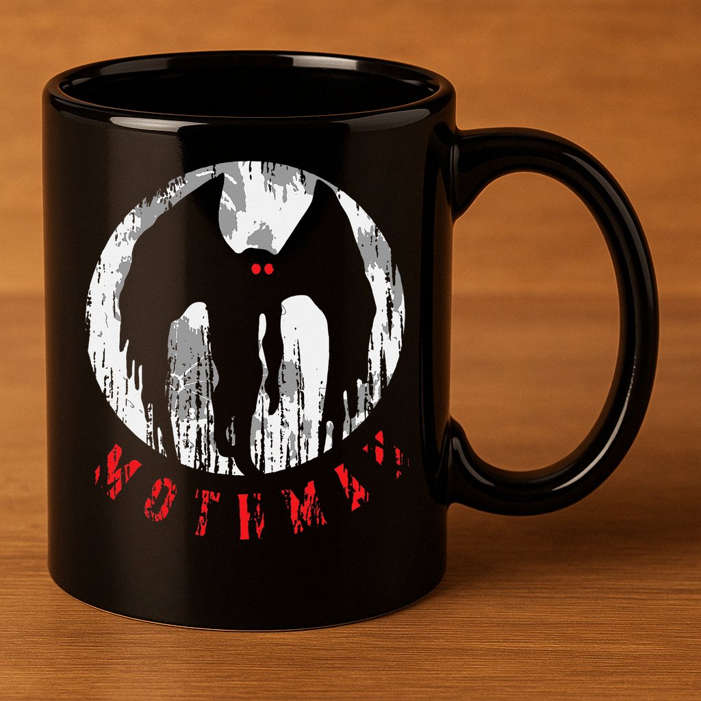 Mothman Folklore Cryptid 11oz C Handle Ceramic Mug