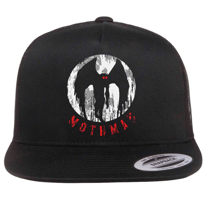 Mothman Folklore Cryptid Flat Bill Trucker Hat