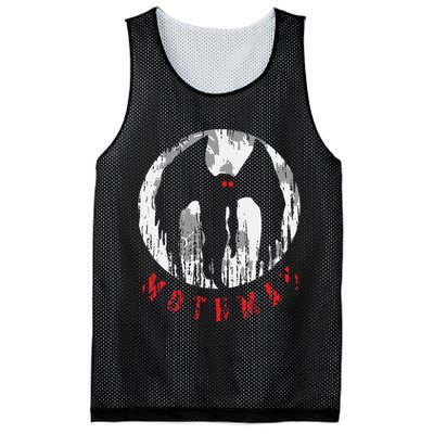 Mothman Folklore Cryptid Mesh Reversible Basketball Jersey Tank