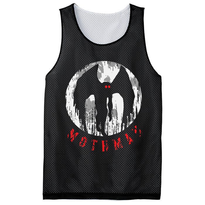 Mothman Folklore Cryptid Mesh Reversible Basketball Jersey Tank