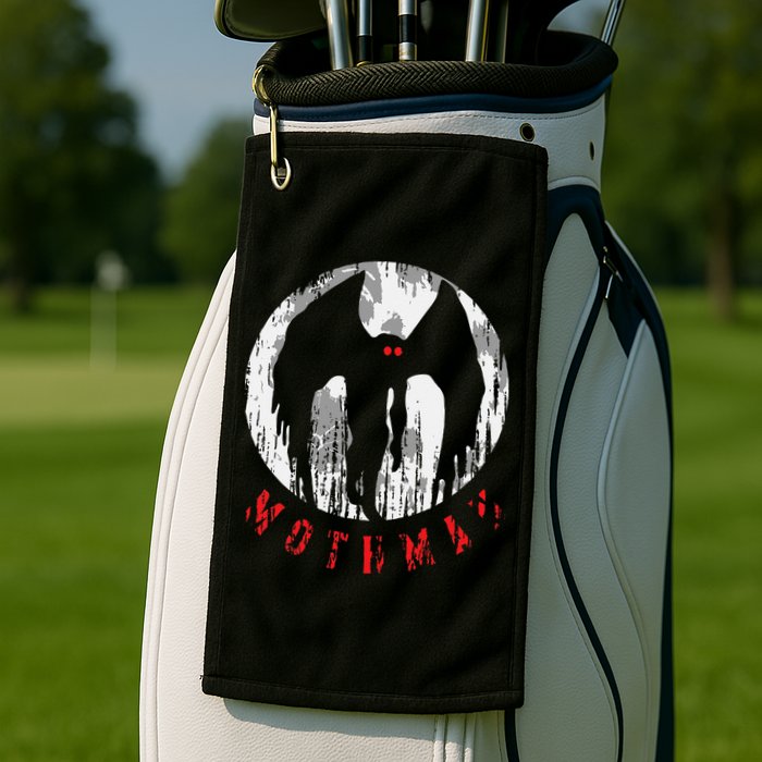 Mothman Folklore Cryptid Golf Towel
