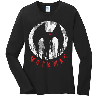Mothman Folklore Cryptid Ladies Long Sleeve Shirt