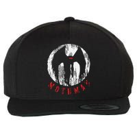 Mothman Folklore Cryptid Wool Snapback Cap