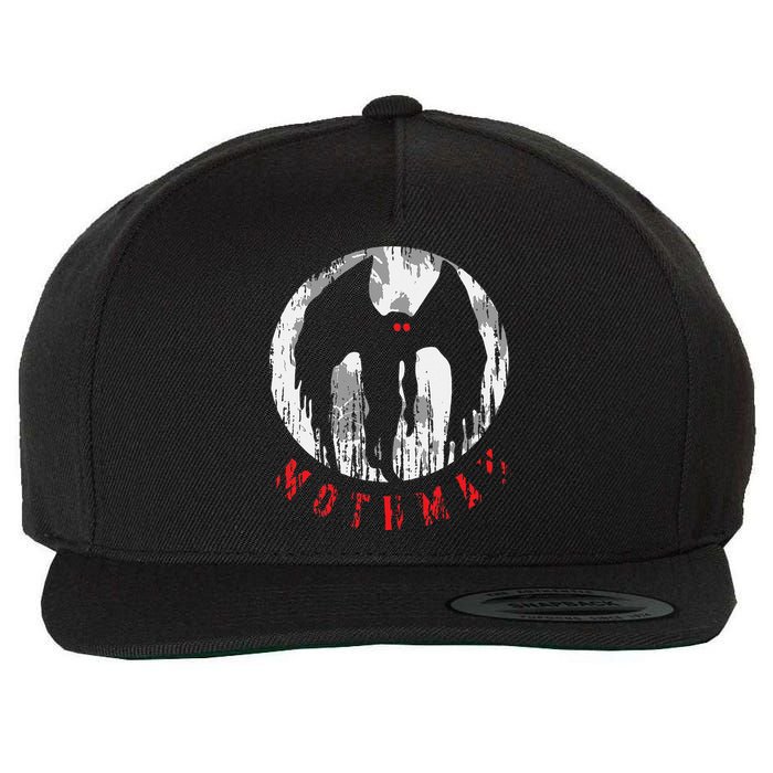 Mothman Folklore Cryptid Wool Snapback Cap