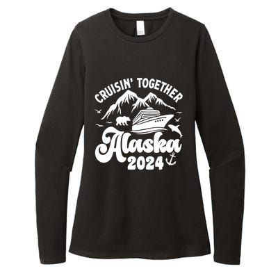 Matching Family Cruisin Together Alaska 2024 Womens CVC Long Sleeve Shirt